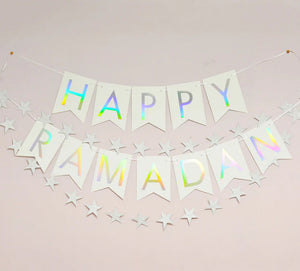 Happy EID Banner Holographic Foil