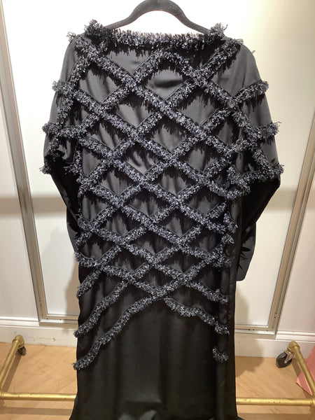 The Ummah Black fringe Abaya