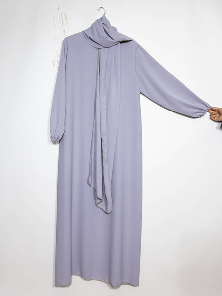 Medina silk abaya for women ref:2338pkdr: Black