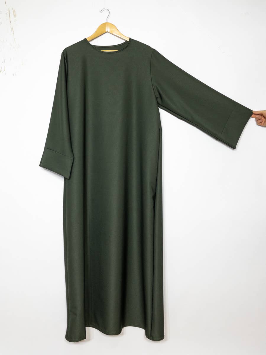 Long wide abaya Ref:2352BC: Khaki