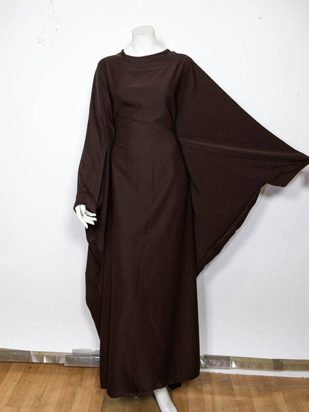 Long women's abaya ref:2389pk: Bordeaux