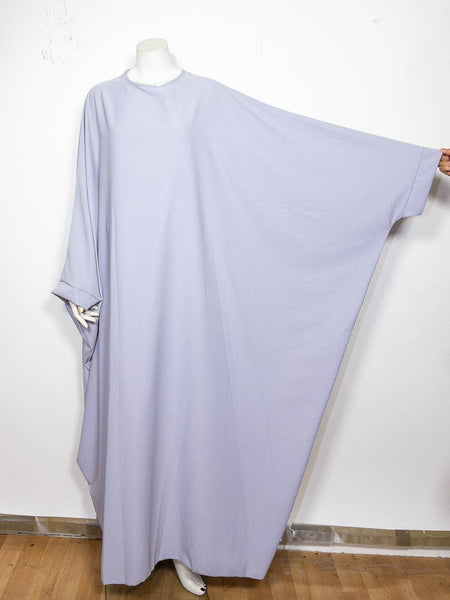 Long loose women's abaya ref:2389pk-B: Khaki