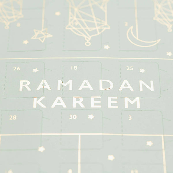 Ramadan Kareem Chocolate Countdown to Eid Calendar - Green