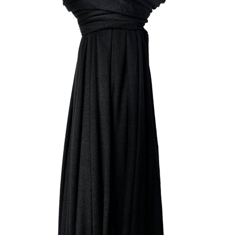 Big stretchy jersey hijab: Black