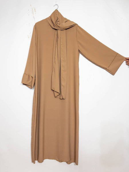 Medina Silk Abaya w/ Attached Hijab