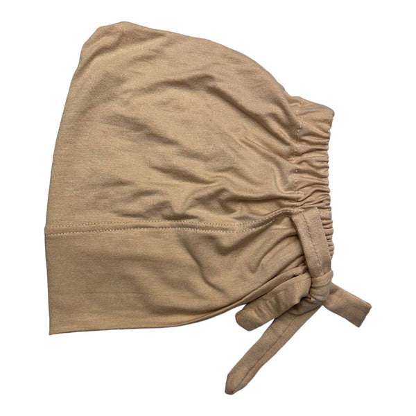 Recycled Bamboo Viscose Undercap with adjustable tieback: Black