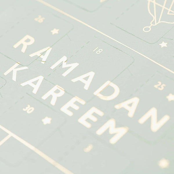 Ramadan Kareem Chocolate Countdown to Eid Calendar - Green