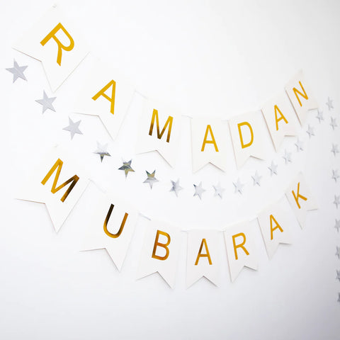 'Ramadan Mubarak' Fishtail Banner