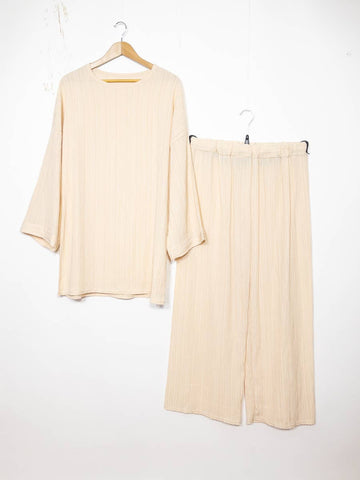 Pant Set- Beige