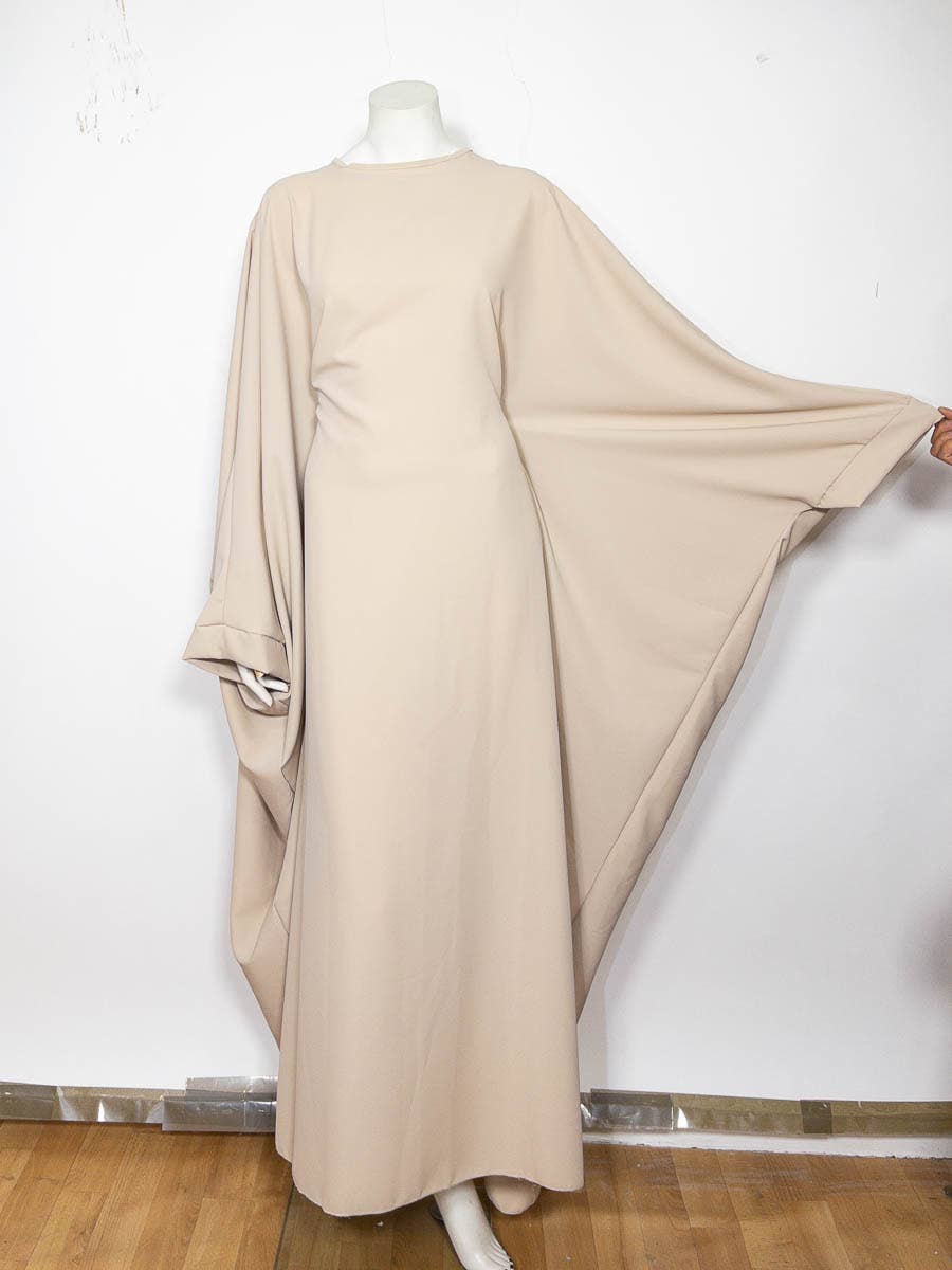 Long women's abaya ref:2389pk: Beige