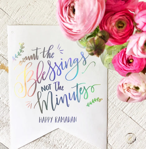 COUNT THE BLESSINGS RAMADAN- WALL ART HANGING