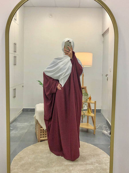 Long loose women's abaya ref:2389pk-B: Beige
