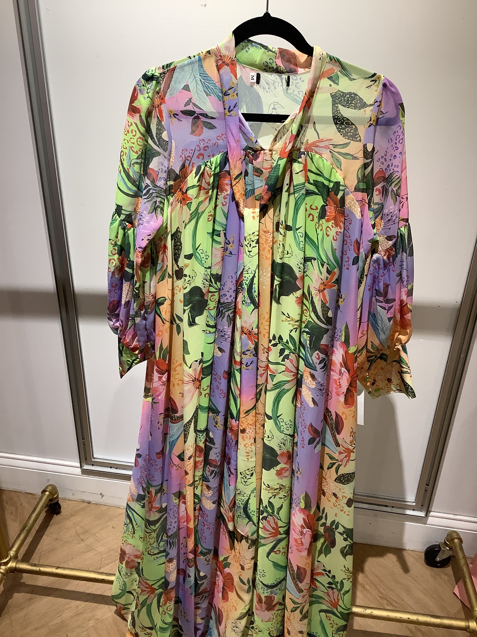 The Ummah Tropical floral Garden dress