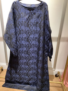 The Ummah Navy Snake Print dress