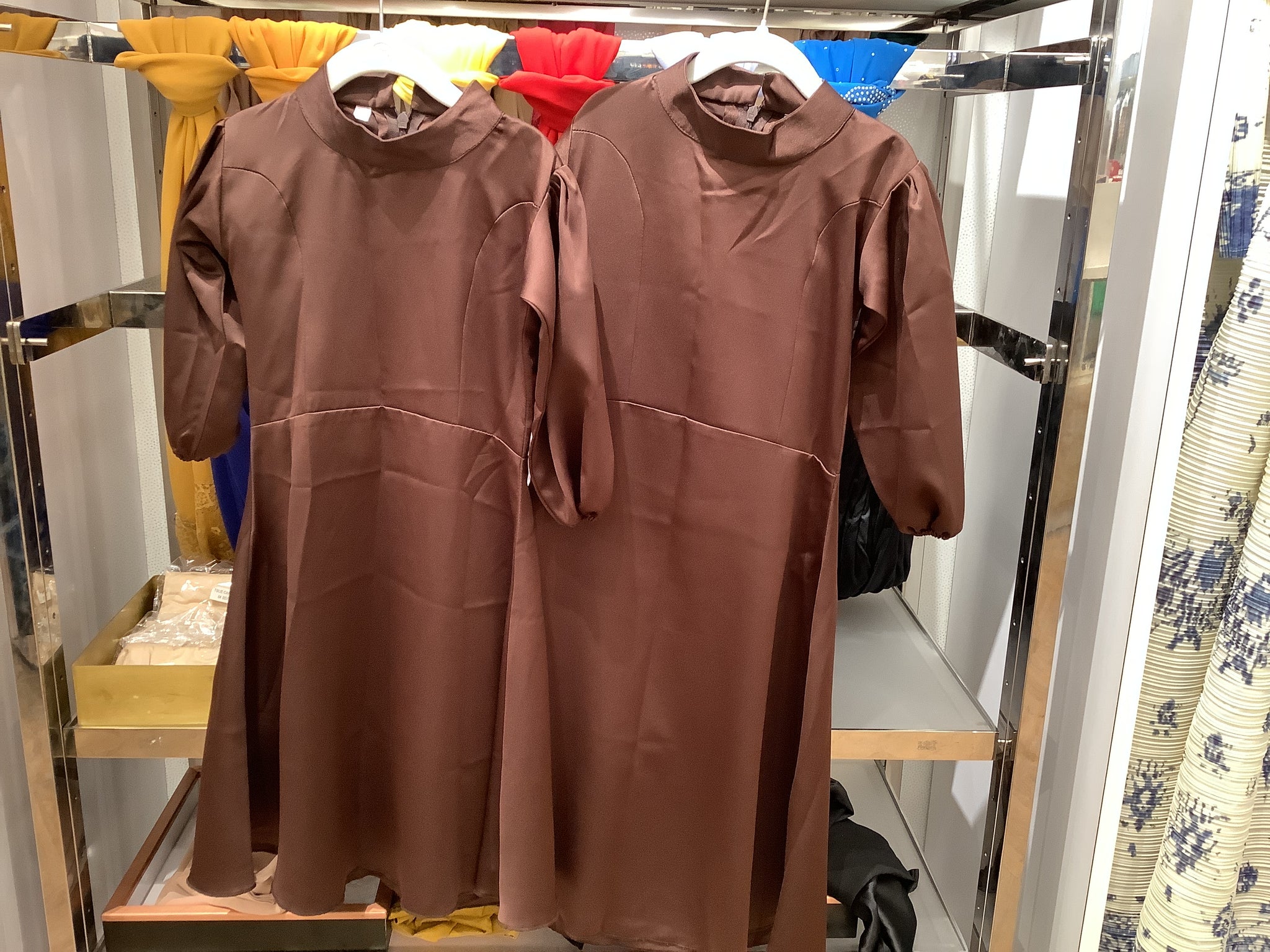 Kids Satin A line Abaya