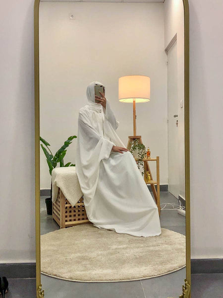 Long loose women's abaya ref:2389pk-B: Beige