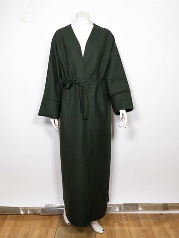 Coat ref:2390-cabans: Khaki