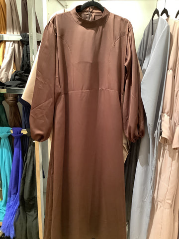Satin A line Abaya