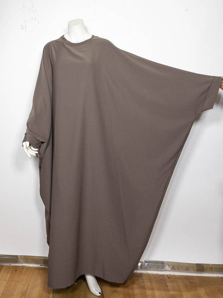 Long loose women's abaya ref:2389pk-B: Black