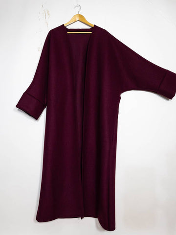 Coat ref:2393-cabans: Bordeaux