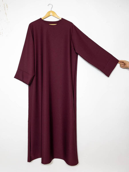Long wide abaya Ref:2352BC: Taupe
