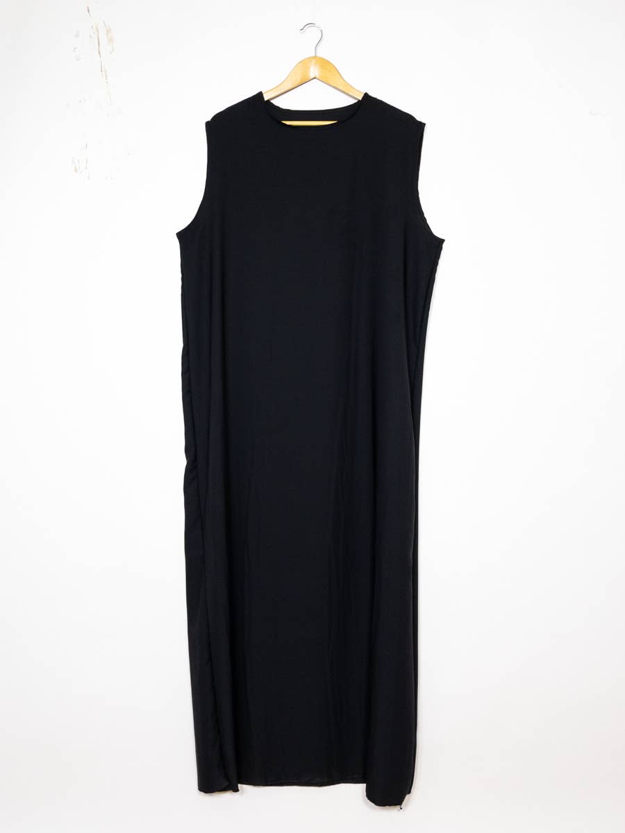 Abaya long large ref:2353pk: Black