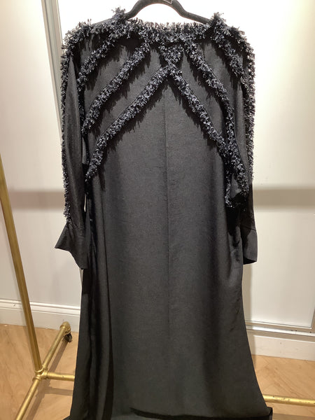 The Ummah Black fringe Abaya