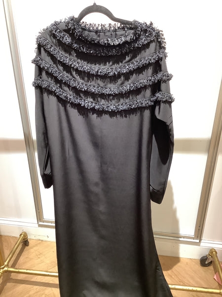 The Ummah Black fringe Abaya