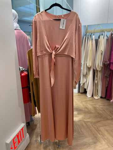 Pink Satin Silk dress