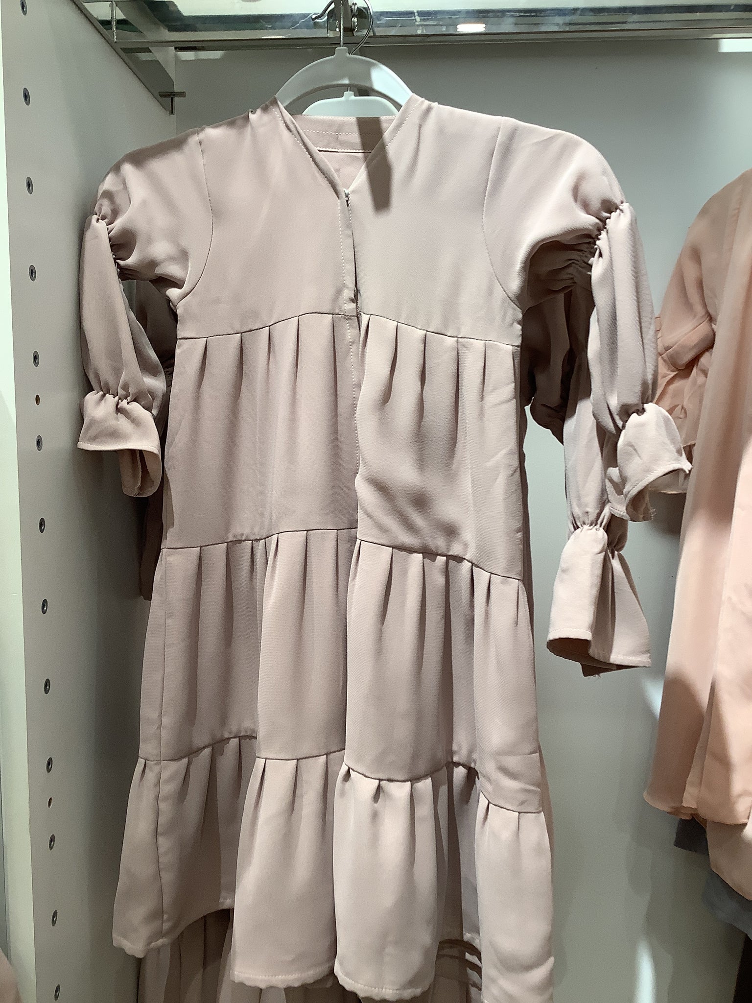 Kids ruffled dress/ scarf