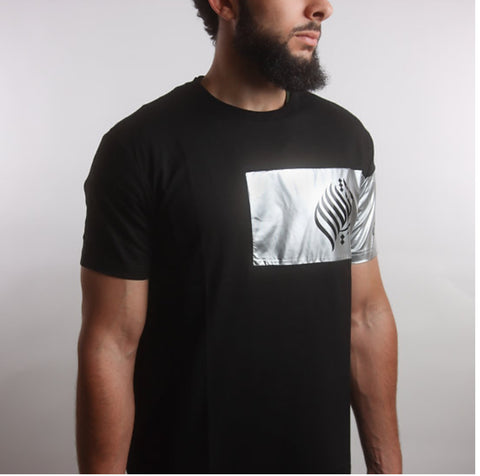 Athari Metallic Silver T-Shirt