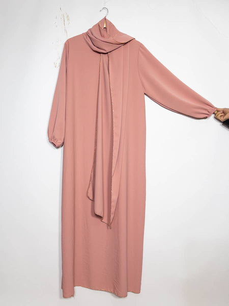 Medina silk abaya for women ref:2338pkdr: Beige