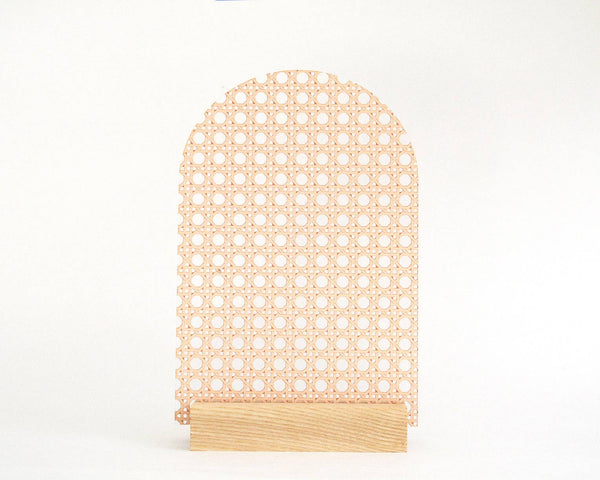 Luna 1pc Centerpiece-small wood base