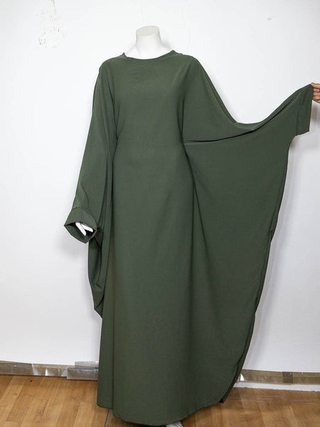 Long women's abaya ref:2389pk: Khaki