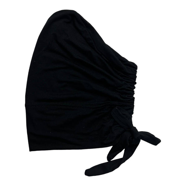 Recycled Bamboo Viscose Undercap with adjustable tieback: Black
