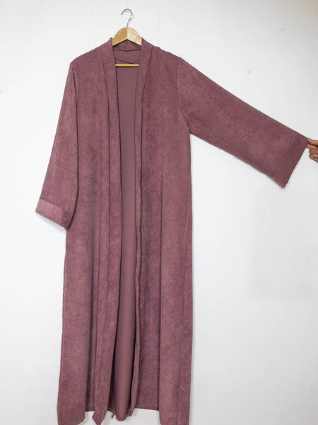 Kimono with wide sleeves for women ref:2391 ribbed: Light Grey