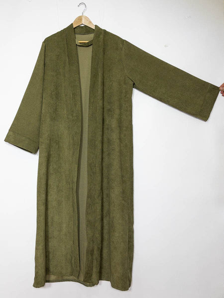 Kimono with wide sleeves for women ref:2391 ribbed: Terracotta