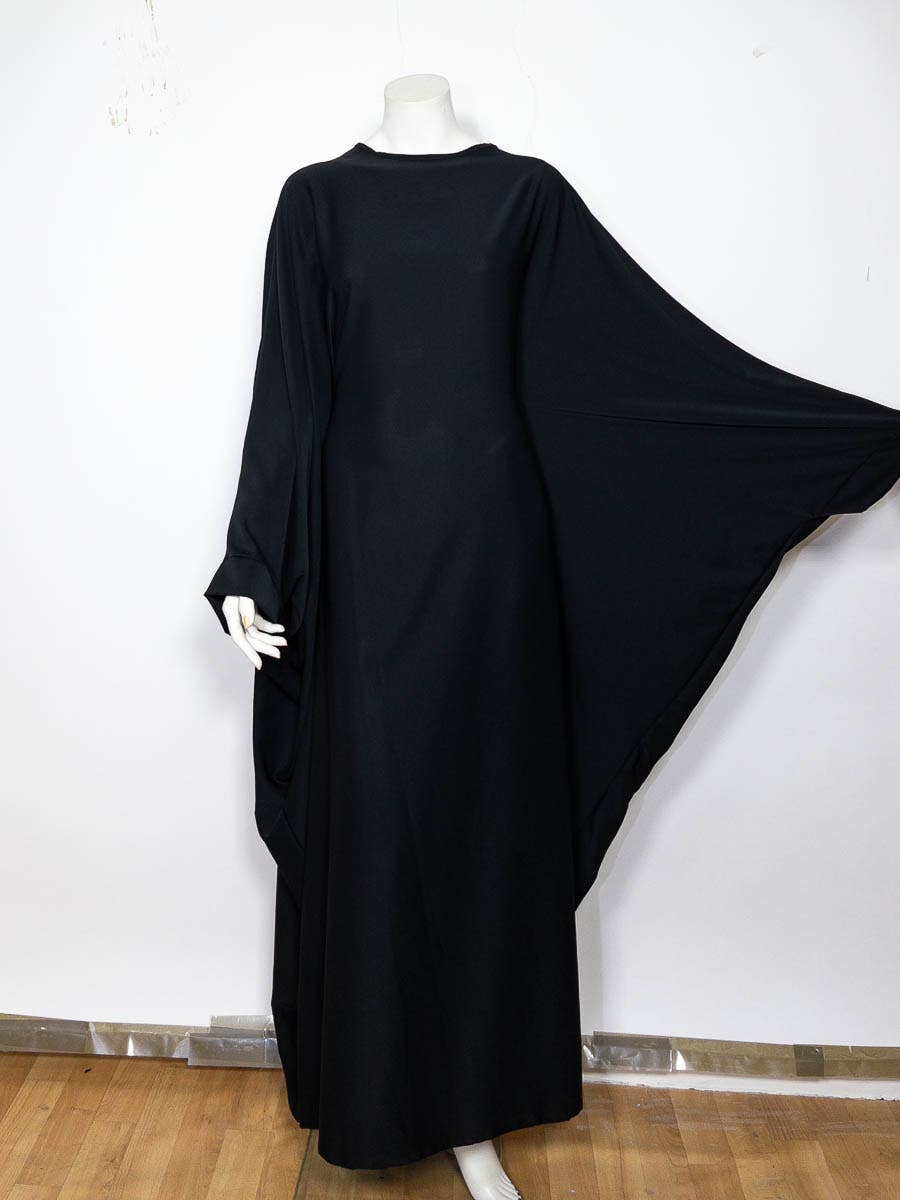 Long women's abaya ref:2389pk: Black