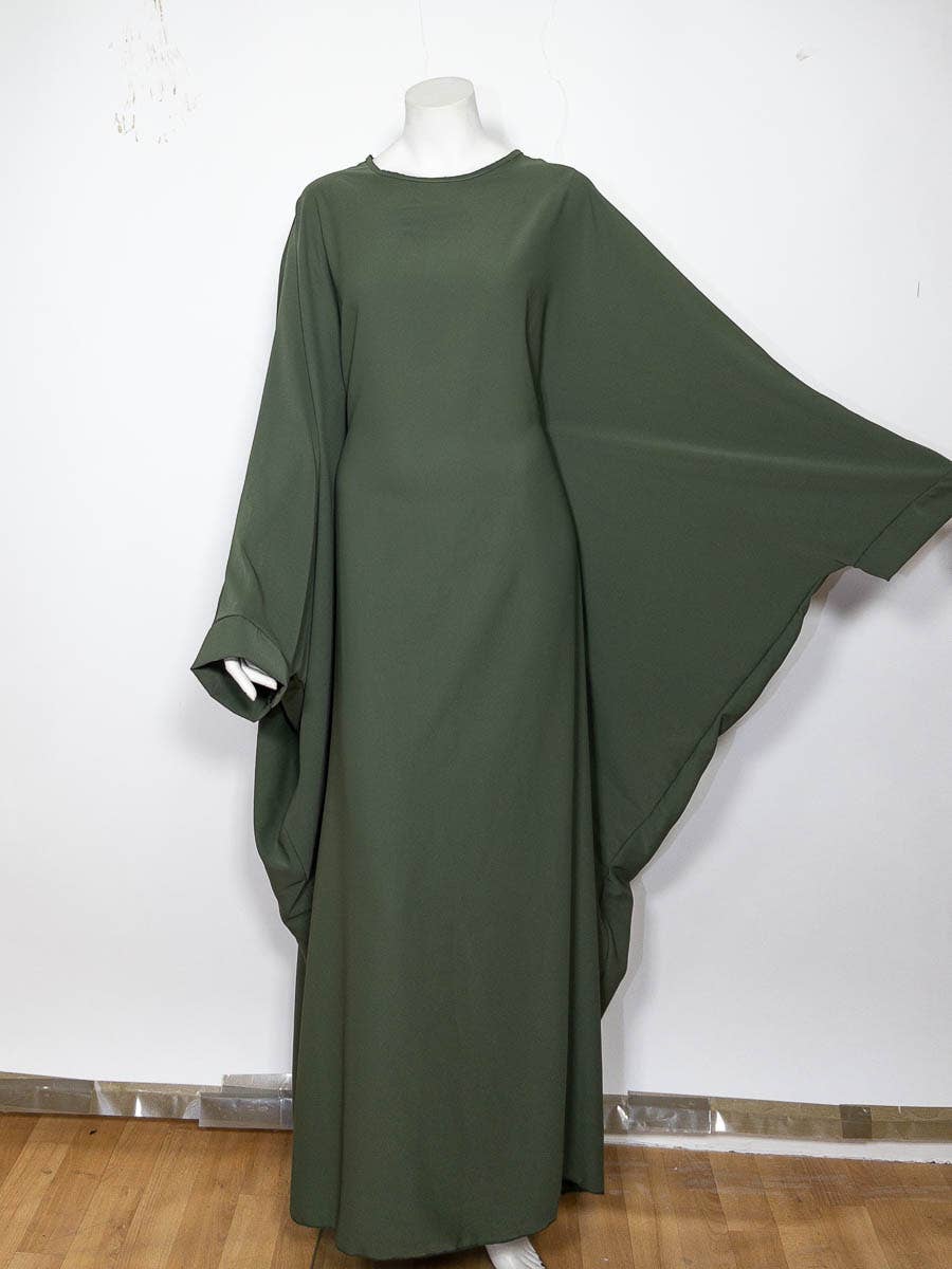Long women's abaya ref:2389pk: Khaki