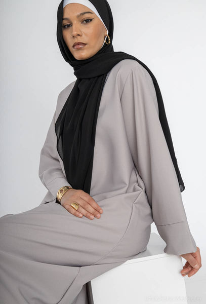 Long wide abaya Ref:2352BC: Khaki