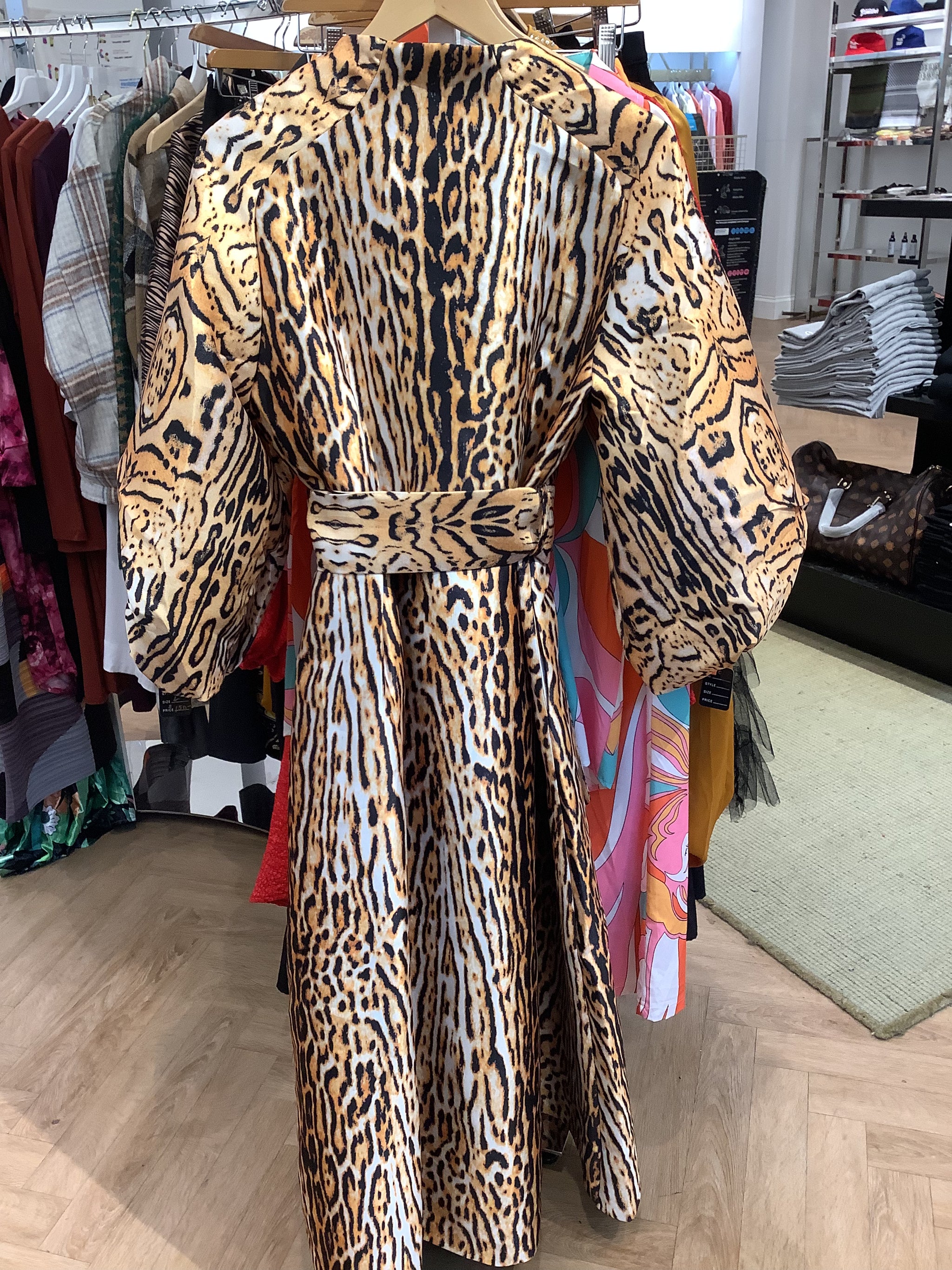 Tiger Print “Express it” Coat Dress – TheUmmahShop