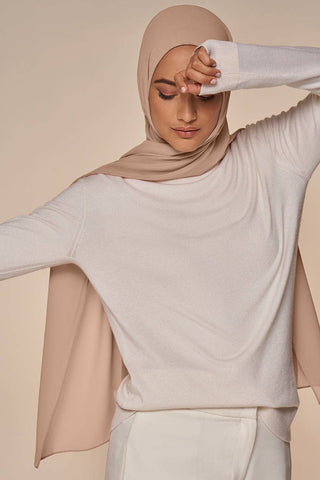 Everyday Chiffon Hijab - Blush: Rectangle 68" x 27" / Blush / Chiffon