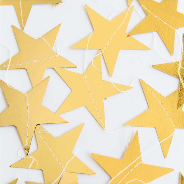 Foiled Star Garland
