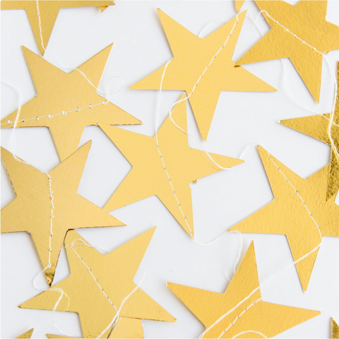 Foiled Star Garland