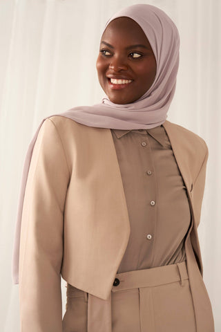 Everyday Chiffon Hijab - Dusty Mauve: Rectangle 68" x 27" / Dusty Mauve / Chiffon