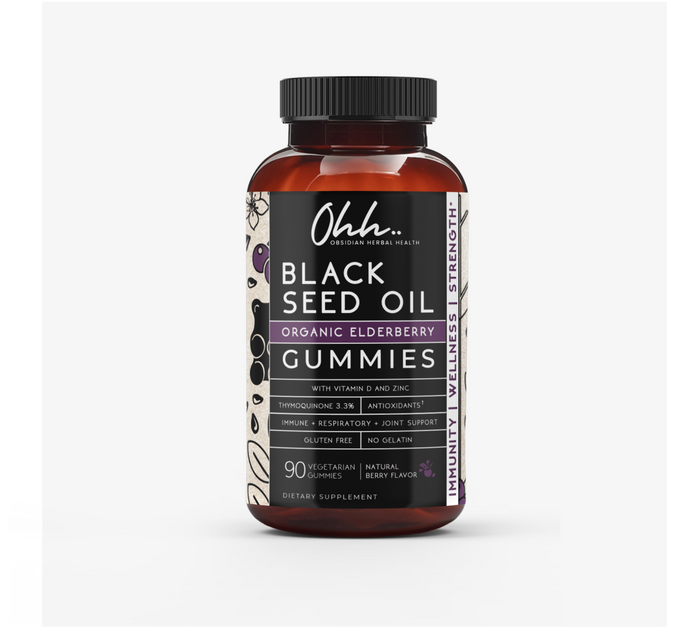 Organic Black Seed Oil & Elderberry Gummies
