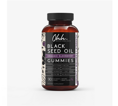 Organic Black Seed Oil & Elderberry Gummies